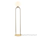 DFTP by Nordlux Shapes Lampadaires Salon Verre et Métal Laiton | Convient pour E27