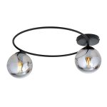 Emibig Plafonnier Sopra Acier Noir | Convient pour 2x E14 - Max 10W