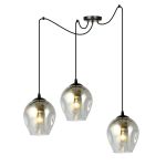 Emibig Suspension Luminaire Level Acier Noir | Convient pour 3x E27 - Max 15W