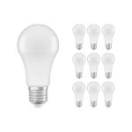 Lot 10x Osram CLASSIC LED E27 Poire Dépolie 8.5W 806lm - 840 Blanc Froid | Équivalent 60W