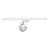 SLV Spot Sur Rail Kalu 3 Phases  Aluminium Blanc Rond 13W 970lm 95D - 930 Blanc Chaud | Meilleur Rendu Des Couleurs - Dimmable 