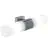 Nordlux Tangens Applique Murale Verre et Métal Chrome | IP44 - Convient pour 2x E14