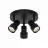 Nordlux Boston Plafonnier 3-rondel Métal Noir | Convient pour 3x GU10