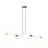 Emibig Suspension Luminaire Gravity Acier Noir | Convient pour 8x E14 - Max 10W