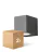 Pack duo D'Lite Applique Murale Vrebos Aluminium Noir | Convient pour 1x GU10