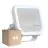 Lot 4x Ledvance Projecteur LED Aluminium Blanc 17W 2400lm 100D - 840 Blanc Froid | IP66 - Symétrique