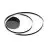 Eglo Plafonnier Ruotale Aluminium Acier Noir 36W 4400lm - 830 Blanc Chaud | IP20