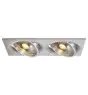 SLV New Tria 2 Spot Aluminium Gris | Convient pour 2x GU10 (AR111) 