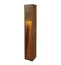 SLV Slot 80 Lampadaires Salon Acier Rouille | Extérieur - IP44 - Convient pour 1x E27 