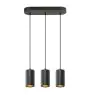 SLV Asto Aluminium Noir | Convient pour 3x GU10