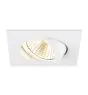 SLV New Tria 68 Spot Aluminium Blanc Carré 11W 700lm 38D - 918-930 Dim To Warm | Diamètre 68mm - Meilleur Rendu Des Couleurs
