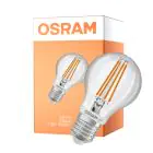 Osram Classic LED E27 Poire Filament Claire 7.3W 806lm - 827 Blanc Très Chaud | Détecteur De Mouvement Et De Lumière - Équivalent 60W