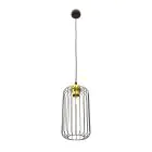 Emibig Suspension Luminaire Vander Acier Noir | Convient pour 1x E27 - Max 15W