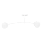Emibig Plafonnier Pregos Acier Blanc | Convient pour 2x E14 - Max 10W