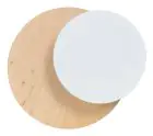 Emibig Applique Murale Cercle Acier Blanc | Convient pour 1x G9 - Max 8W