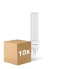 Lot 10x Noxion Lucent PL-C LED 5.2W 650lm - 830 Blanc Chaud | 2-Pins - Équivalent 18W