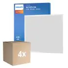 Lot 4x Philips Panneau LED CoreLine RC132V 26W 3600lm - 840 Blanc Froid | 60x60cm - UGR 