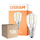 Lot 10x Osram Special T LED E14 Tubular Filament Claire 1.6W 70lm - 824 Blanc Très Chaud | Équivalent 5W