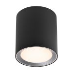 Nordlux Plafond Spot Landon 14 Metaal Zwart 6.5W 600lm - 827 Zeer Warm Wit | IP44 - 3-Staps Dimbaar