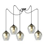 Emibig Hanglamp Level Staal Zwart | Geschikt voor 5x E27 - Max 15W