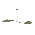 Emibig Plafondlamp Lotus Staal Zwart | Geschikt voor 2x E14 - Max 10W