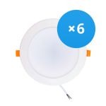 Voordeelpak 6x LED Downlight 18W 1620lm 120D - 840 Koel Wit | Vervangt 2x18W
