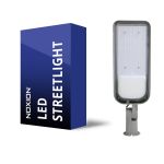 Noxion LED Straatverlichting 150W 18000lm 70x140D - 740 Koel Wit | IP65 - Lichtsensor - Asymmetrisch