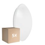 Voordeelpak 5x Ledvance Surface Circulair 400 Wit 24W 1920lm - 840 Koel Wit | IP44 - met Sensor - Koel Wit