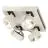 SLV Kalu Quadruple Wand en Plafondlamp Aluminium Wit Vierkant 60W 4000lm - 830 Warm Wit | Dimbaar 
