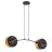 Emibig Hanglamp Motif Staal Zwart | Geschikt voor 2x E27 - Max 15W