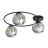 Emibig Plafondlamp Sopra Staal Zwart | Geschikt voor 3x E14 - Max 10W