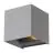 D'Lite Wandlamp Elingen Aluminium Grijs Up & Down 4.9W 480lm - 830 Warm Wit | IP65
