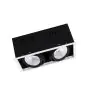 Ledvance LED Spot Vierkant Multi Kantelbaar Zwart-Wit 2x30W 5400lm 38D - 830 Warm Wit | Zaagmaat 320x160mm