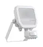 Ledvance LED Floodlight Aluminium Wit 8W 1200lm 100D - 840 Koel Wit | IP65 - Bewegings- En Lichtsensor - Symmetrisch