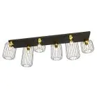 Emibig Plafondlamp Barn Staal Zwart | Geschikt voor 6x E27 - Max 15W
