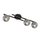 Emibig Plafondlamp Kairo Staal Zwart | Geschikt voor 3x E14 - Max 10W