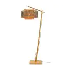 Good&Mojo Vloerlamp Bhutan Bamboe Zwart L | Geschikt voor 1x E27 