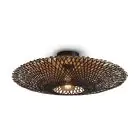 Good&Mojo Plafondlamp Kalimantan Bamboe Zwart M | Geschikt voor 1x E27 