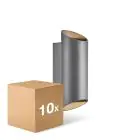 Voordeelpak 10x Nordlux Nico Wandlamp Aluminium Antraciet Up & Down | Geschikt voor 2x GU10