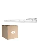 Voordeelpak 4x Ledvance LED Waterdichte Montagebalk Vochtbestendig 58W 8000lm - 840 Koel Wit | 150cm