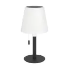 Eglo Tafellamp Montapalma Staal Zwart 2W 190lm - 830 Warm Wit | IP54 - Dimbaar - USB-C