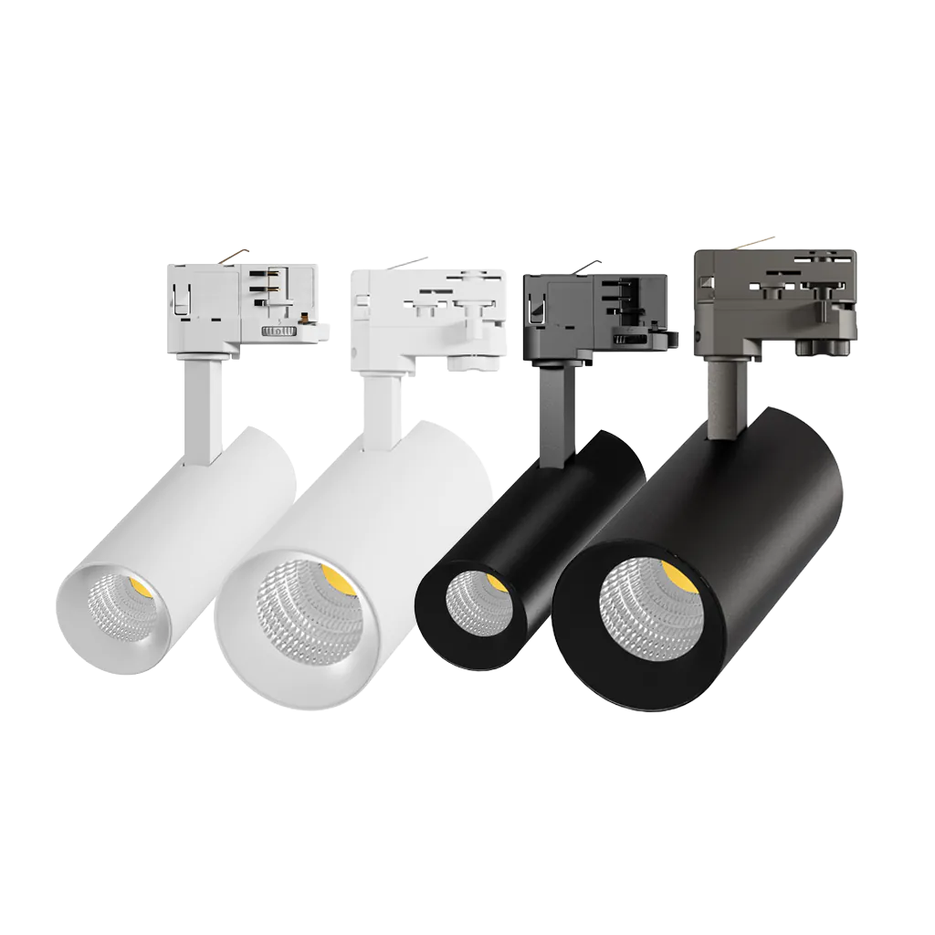 Noxion rail spot Ecowhite zwart en wit in diverse maten